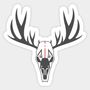 Tribal Deer Skull Sticker